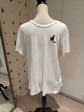 Isabel Marant White Short-Sleeve Logo Tee